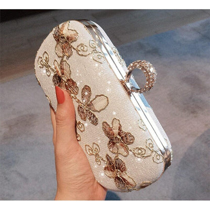 Handbags Women Bags Embroidery Women Evening Bag Wedding Bridal Shoulder Bag