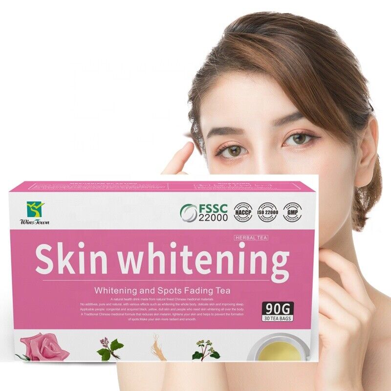 New Fashion skin whitening tea Collagen Rose and lemon 7days Beauty tea 3g*30