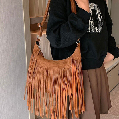 Tassel Bucket Bag Small Crossbody Bags for Women Party Bags Handbags