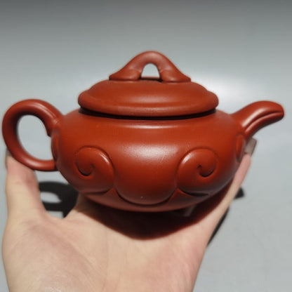 Chinese Yixing Zisha Clay Handmade Exquisite Kung Fu Tea Set Teapot 品名：如意壶 低款：曹洪