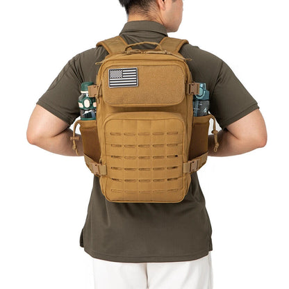 Tactical Backpacks for Men Army Daypack Bug Out Bag Gym Rucksack Cup Holders