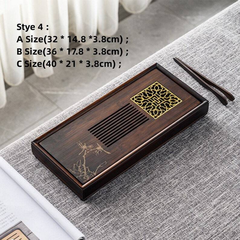 Chinese Wooden Tea Tray with Drainage|Gong Fu tea Tray