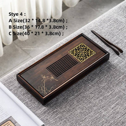 Chinese Wooden Tea Tray with Drainage|Gong Fu tea Tray