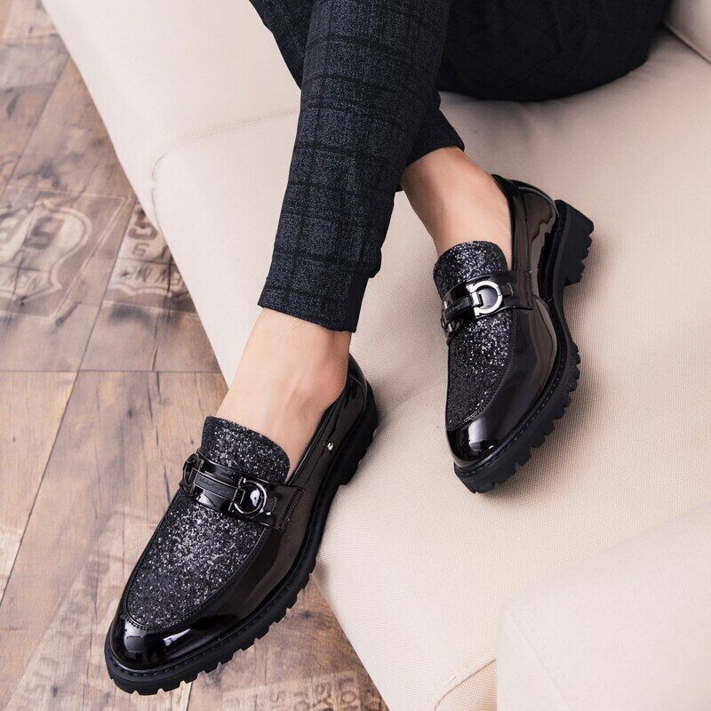 Men Shoes Gold Silver Men Casual Shoes Outdoor Slip on Party Club Shoes Men