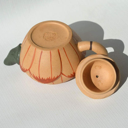 Zisha Teapot Chinese Yixing Clay Frog Lotus Pot Gongfu Tea Set Frog lotus