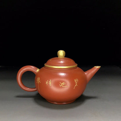 vintage chinese yixing purple clay teapot zisha ceremony teaware collection rare