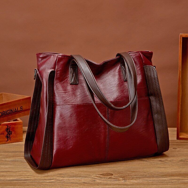 Tote Bag Handbag Shoulder Bag Women Ladies PU Leather Crossbody Bag