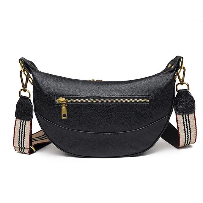 Women's Real Leather Sling Shoulder Bags, Fashion Chain Underarm Bag Crossbody