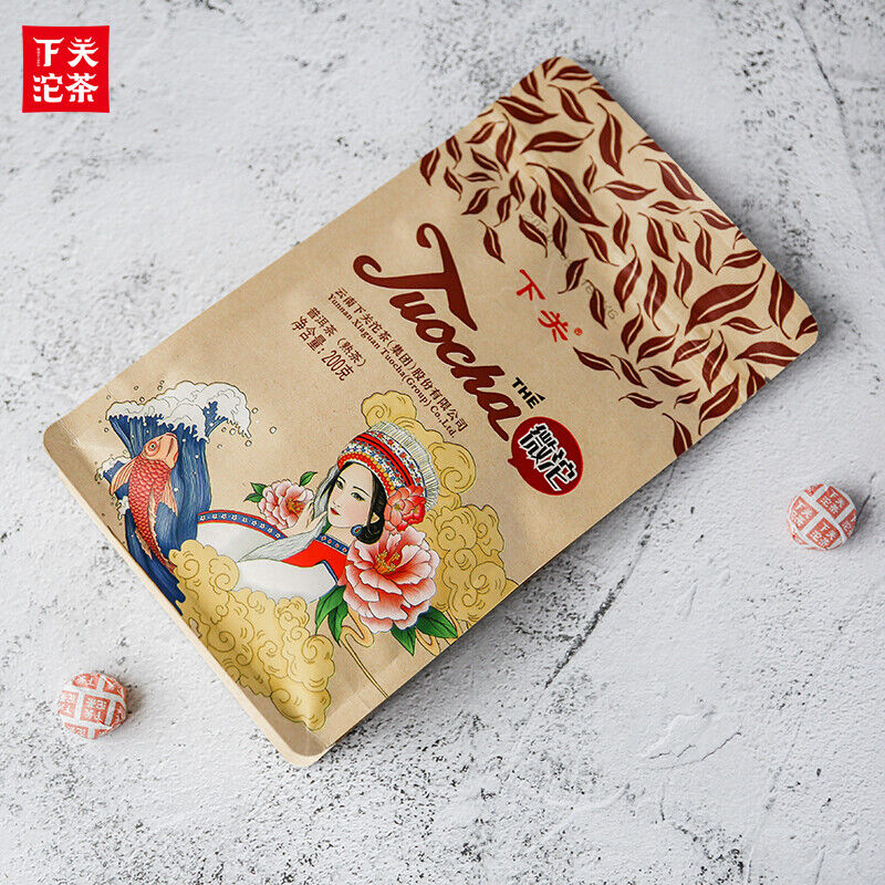 XIAGUAN Brand Wei Tuo Pu-erh Tea Mini Tuo Cha 200g Ripe Puer Tea Shu Tuocha