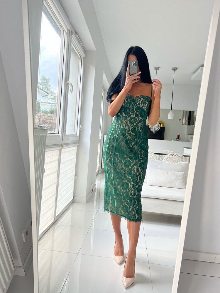 Green Dress Wedding Guest Evening Party Dresses Birthday Dresses Women