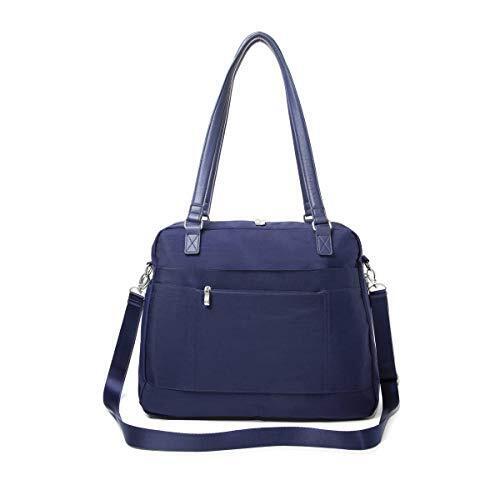 Baggallini Overnight Expandable Laptop Tote - Lightweight One Size, Navy
