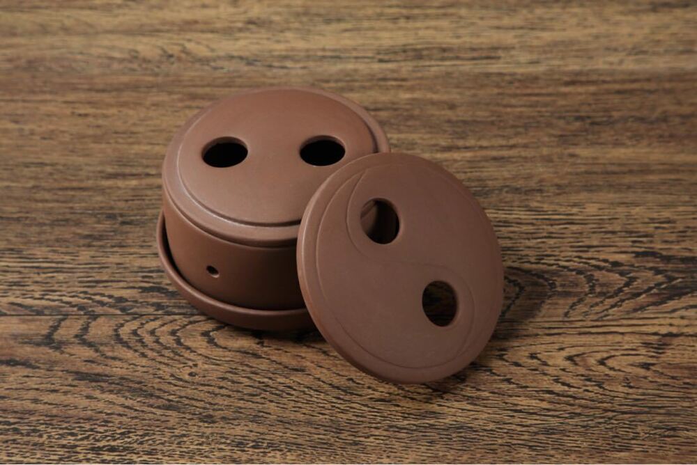 Yixing Handmade Moxa Purple Sand Eight Diagrams Moxibustion Pot Wormwood Tool 艾灸