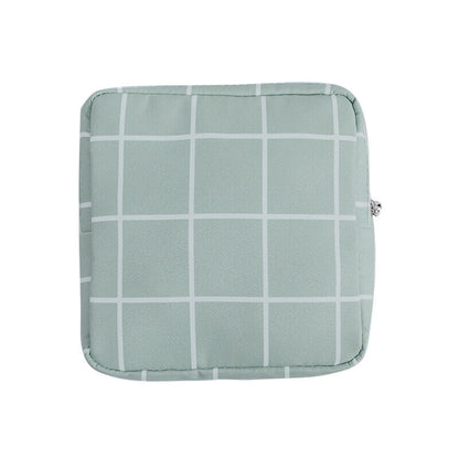 Women cosmetic bag set zipper girls mini Sanitary Napkins makeup lipstick ba F6