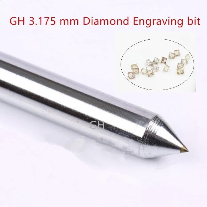 2pcs CNC Engraving Tools Drag Engraver Diamond Point Metal Stone Carving Bits