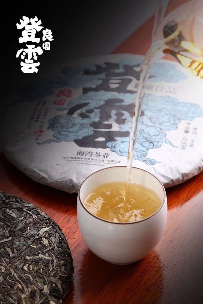 Haiwan 2018 Chinese Puer Tea Liang Yuan "Deng Yun" Old Tree Raw Puerh Pu'er 400g