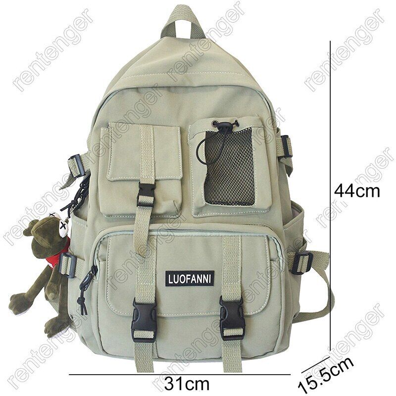 Pocket Backpack Men Canvas Bag Laptop Backpacks Student School Bags Women