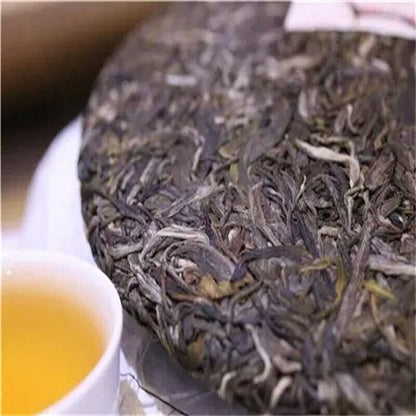 Icelandic Pu'er Raw Tea Lincang Iceland Rare Jiao Mu Pu'er Raw Cake 357g/12.9oz