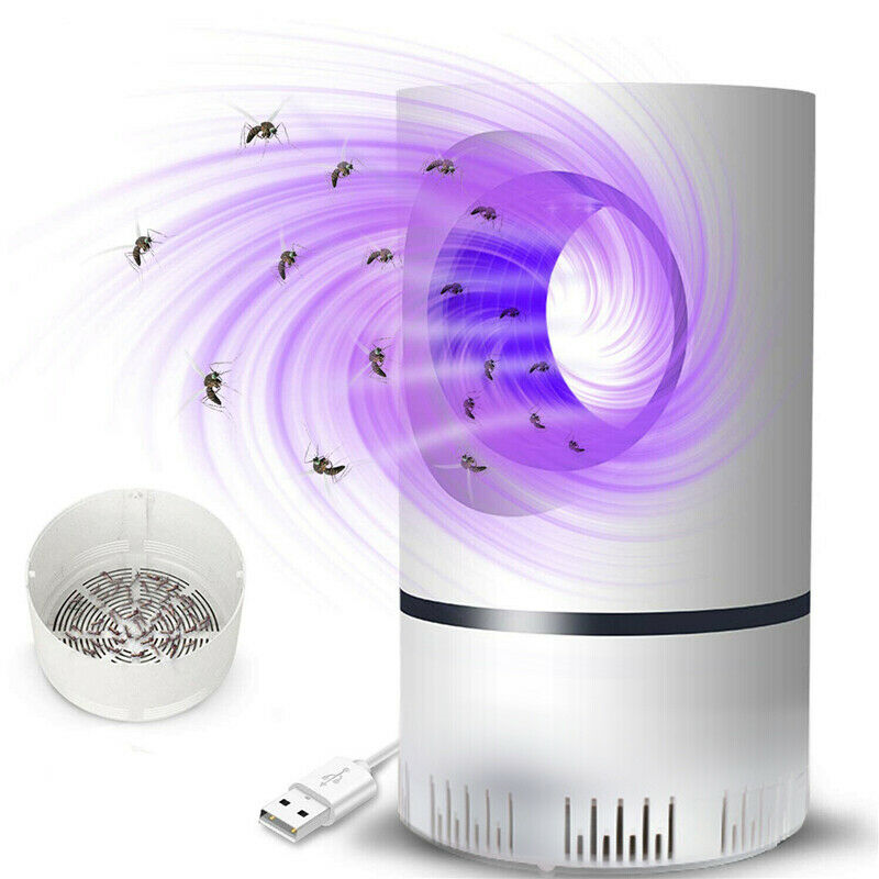 Hot Mosquito And Flies Killer Trap Suction Fan No Zapper Child Safe Catcher Lamp