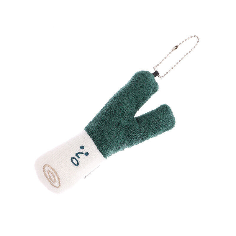 Green Onion Plush Toy Vegetable Pendant Stuffed Doll Keychain Bag Key Ring Decor