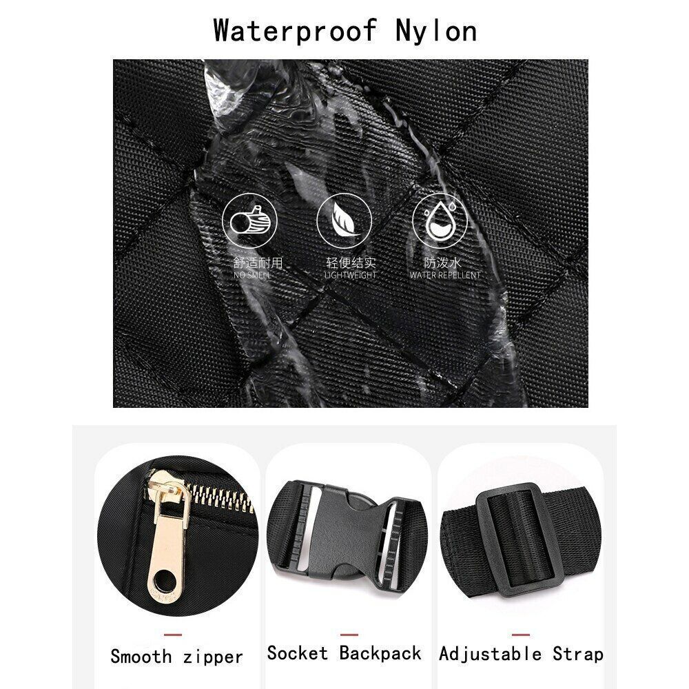 Oxford Cloth Waterproof Belt Bags Crossbody Chest Bag Fashion Banana Hip Purse