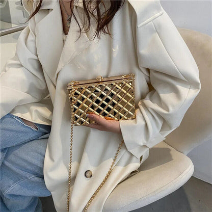 Clutch Bag Box Party Evening Chain Shoulder Crossbody Bags Mini Purse Handbags