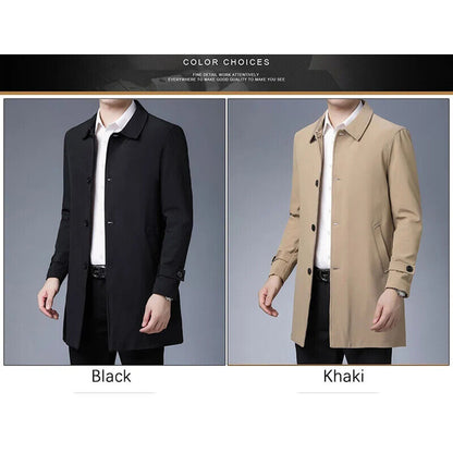 Business Coats Men Long Mens Jacket Windbreaker Clothes Men