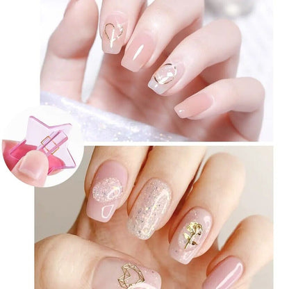 Nail Art Tools 2Pcs Curve Molds Embossed Acrylic Designs Bender Shaper Equipment