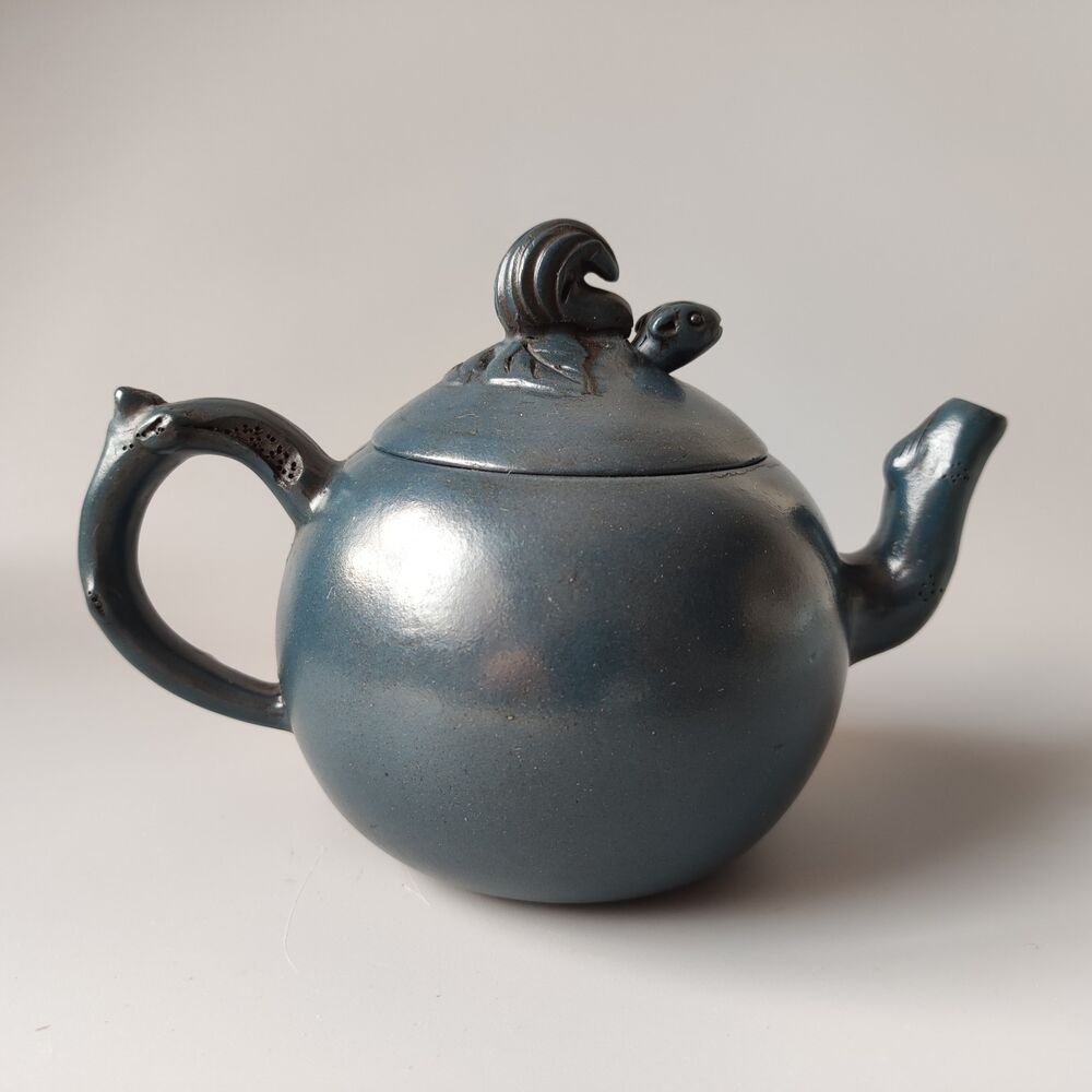 Chinese Yixing Purple Clay Teapot Tea Set Pot Zisha Ceramic Cute Decor Figurine