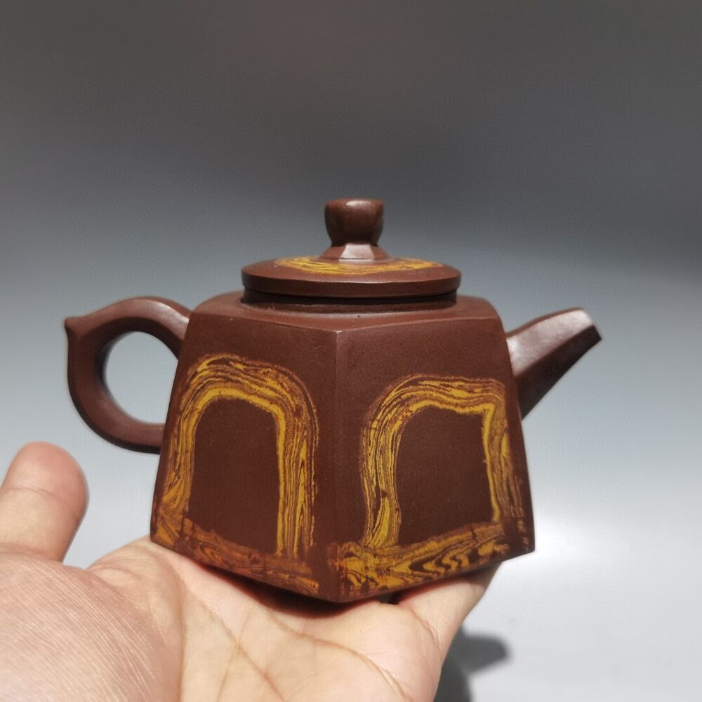 Vintage China Yixing Purple Clay Teapot Zisha Handmade Ceramic Exquisite Teaware