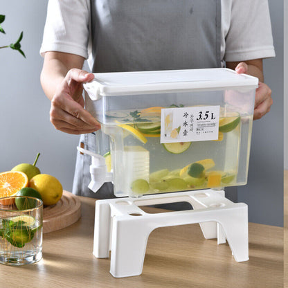 Cold Water Jug With Tap Water Beverage Dispenser Fruit Teapot Cold WaterLemonade