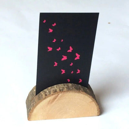 Name Card Place Holder 10Pcs Rustic Wood Table Memo Number Note Clip 5.5x3x2.8cm