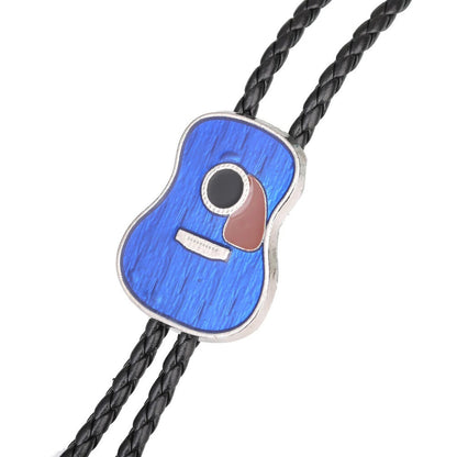 Men Bolo Tie Country Guitar Head Women American Western Cowboy Necktie 3.5x2.8cm