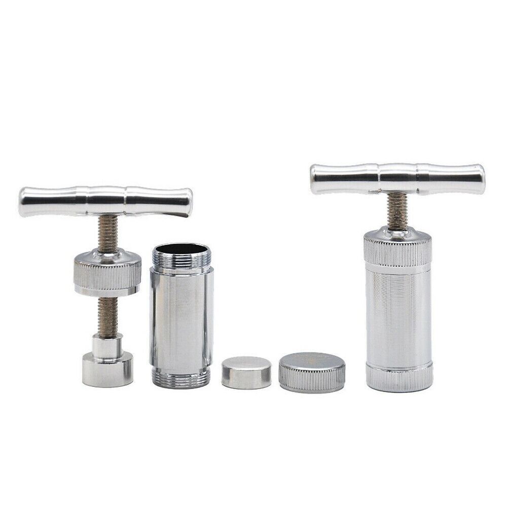 Aluminum Compressor Pressure Tobacco Herb Press Squeezer Herbal Crusher T Handle