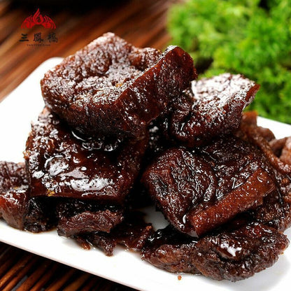 Spiced Dried Beancurd Snacks Food Specialty 中国零食熟食豆干小吃无锡特产 三凤桥卤汁豆腐干原味200g/盒