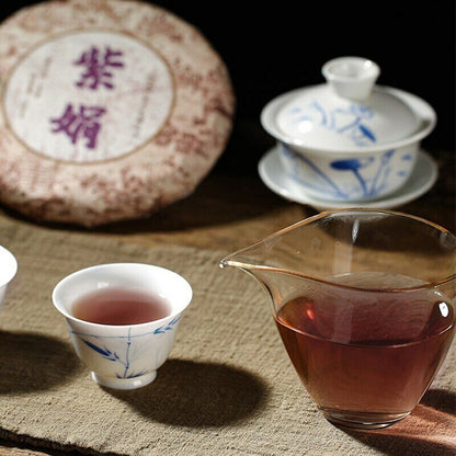 200g 2019 Yunnan Zijuan Tea Raw Puer Tea Cake Shen Puerh Wild Floral Scent