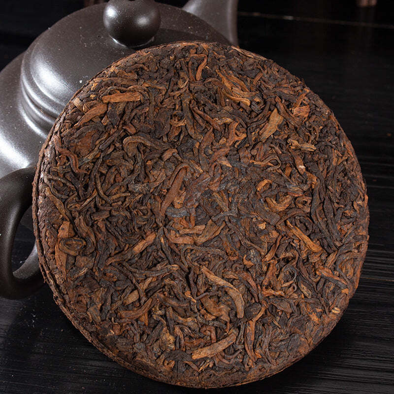 100g Small Yunnan Ripe Pu-erh Tea Cake Golden Bud Collection Puerh Tea Black Tea