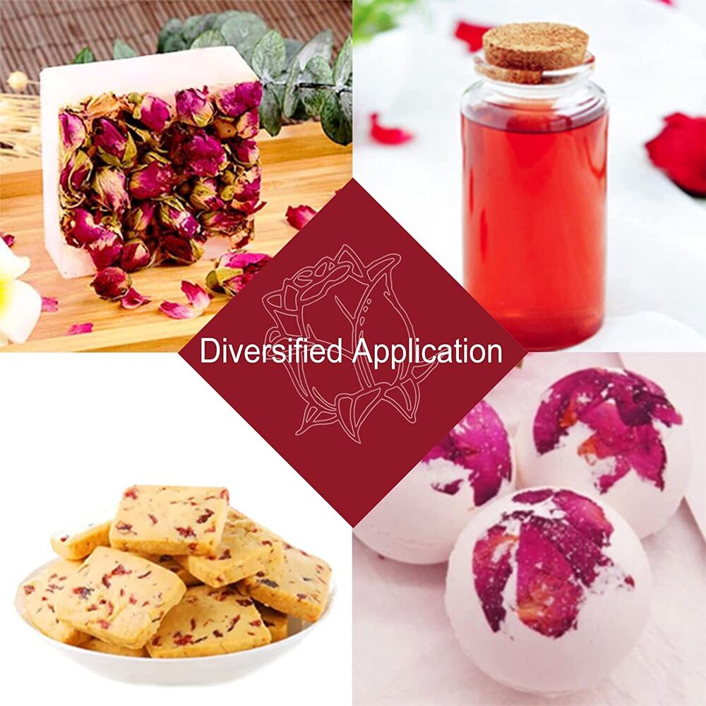 TEARELAE Dried Rose Buds - 100% Natural Dried Roses Edible Flowers 3oz/85g