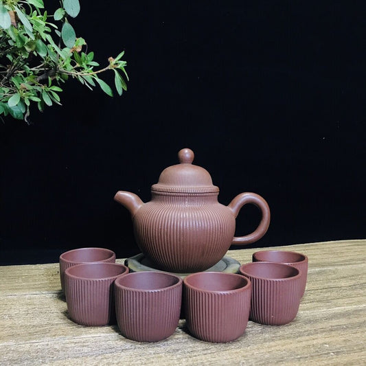 Chinese Yixing Zisha Clay Handmade Exquisite Teapot（锦纹掇球 底款：顾景舟）