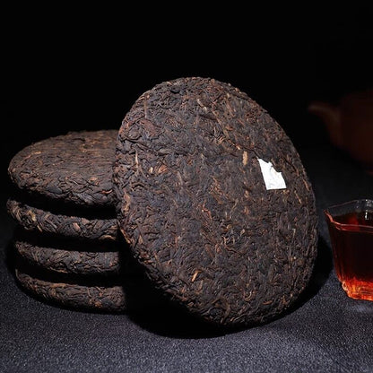 357g Red Puer Tea Cooked Puerh Tea Glutinous Rice Fragrant Black Puer Tea Yunnan