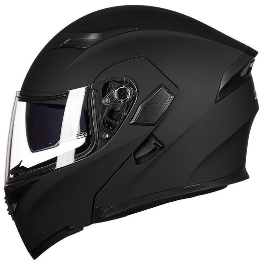Motorcycle Helmet With Bluetooth Headset Modular Flip Up Motorbike Helmets DOT