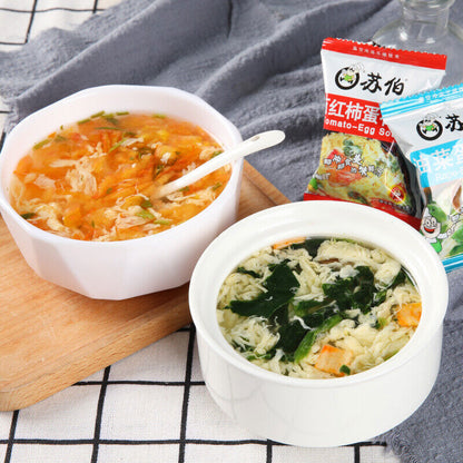 6g*20bags Subo Chinese Instant Vegetable Soup Fast Food 5 Kinds Flavor