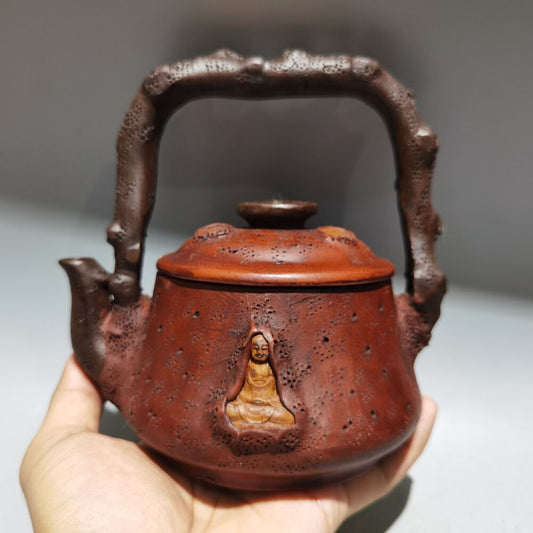 vintage chinese yixing purple clay teapot zisha ceremony teaware collection rare
