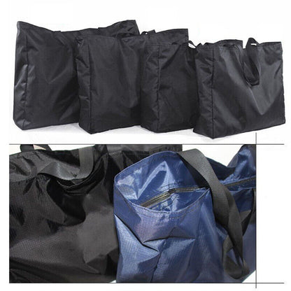Large Luggage Bag Reusable Oxford Cloth Storage Bag Zipped Strong Shopping Bags