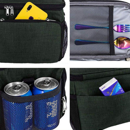 Portable Lunch Bag Thermal Insulated Food Container Cooler Bag for Men Women New