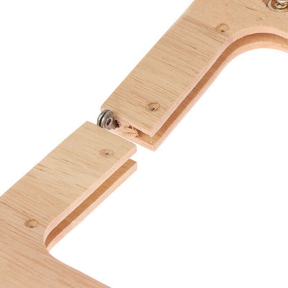20cm Solid Wood Material Wooden Purse Frame Screws Inside Wood Bag Handle FraWO