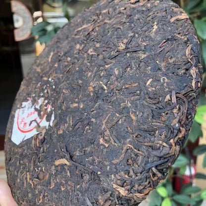 357g Yunnan Ripe Pu-erh Tea Cake 2008 Bulang Ancient Tree Aged Pu'er Cooked Tea