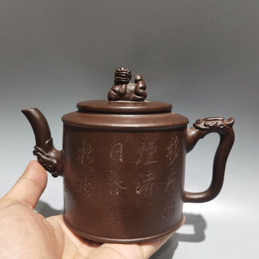 chinese yixing purple clay teapot tea set pot zisha ceramic cute decor figurine