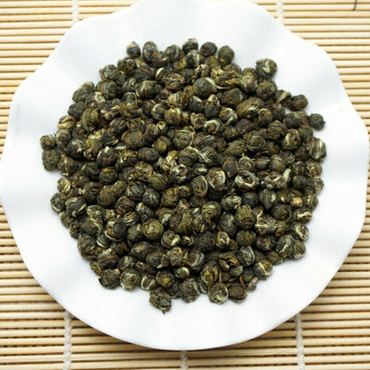 250g Natural Fresh Green Tea Jasmine Dragon Pearl Jasmine Pearls Can Package