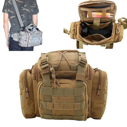 Military Tactical Backpack Pack Waist Bag Molle Camping Hiking Chest Bag