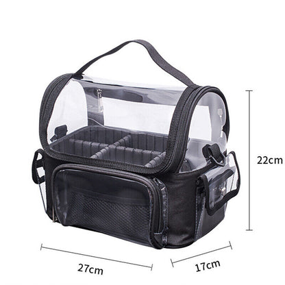 Waterproof Transparent PVC Wash Bag Portable Large Makeup Bag Travel Storage Bag